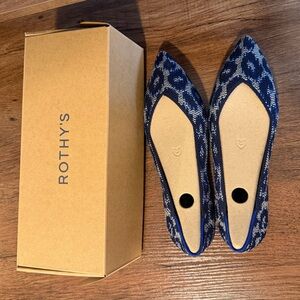 Rothy's Indigo Cat Point II with box size 9
